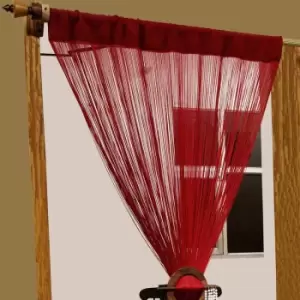 Homecapes Polyester Red String Curtain - Red