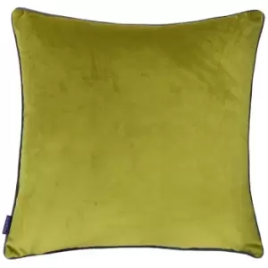 Meridian Velvet Cushion Moss/Charcoal