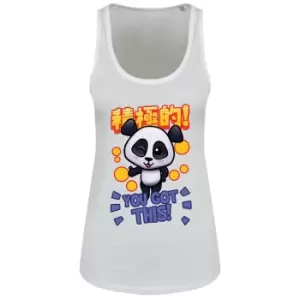 Handa Panda Ladies/Womens You Got This Floaty Tank (Large (UK 12-14)) (White)