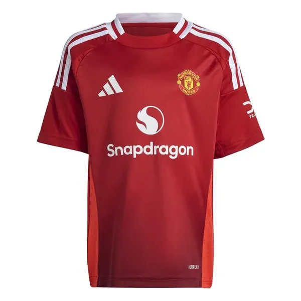 adidas Manchester United Home Minikit 2024 2025 Infants Domestic Replica Minikits 2-3 Years Red 36824808125