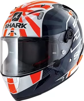 Shark Race-R Pro Replica Zarco 2019 Helmet, black-white-red, Size S, black-white-red, Size S