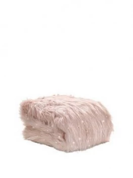 Catherine Lansfield Metallic Faux Fur Throw