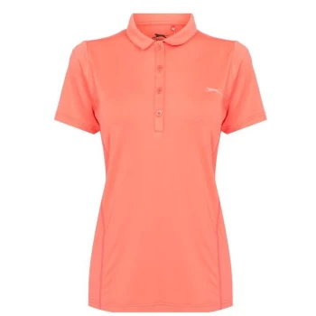 Slazenger Plain Polo Shirt Ladies - Orange