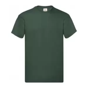 Fruit Of The Loom Mens Original Short Sleeve T-Shirt (XXL) (Bottle Green)