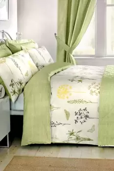 'Botanique' Vintage Floral Print Easy Care Duvet Cover Set