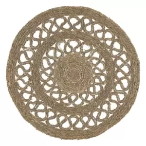 Seagrass Circle Rug Natural 90Cm