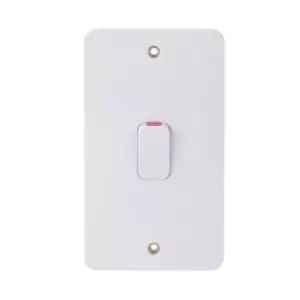 Schneider Lisse 50a 2 Gang Double-pole Switch With LED Indicator - GGBL4021