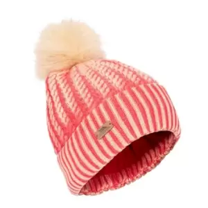 Trespass Womens/Ladies Faded Knitted Hat (One Size) (Hibiscus Red)