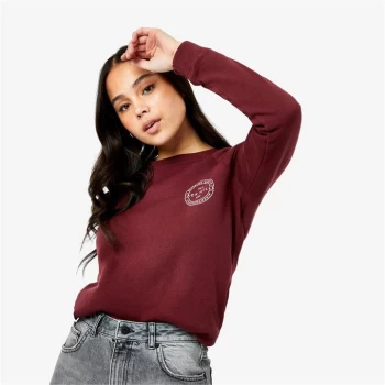 Jack Wills Colby Lightweight Logo Sweatshirt - Damson