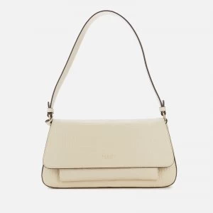 Radley Womens Vale Close Croc Medium Flapover Shoulder Bag - Oyster