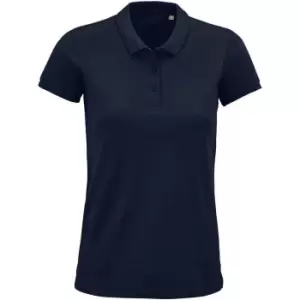 SOLS Womens/Ladies Planet Organic Polo Shirt (M) (French Navy)