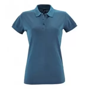 SOLS Womens/Ladies Perfect Pique Short Sleeve Polo Shirt (L) (Slate Blue)