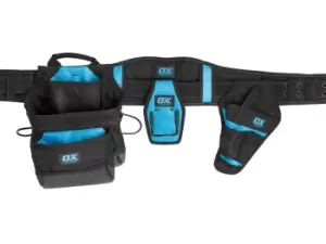 OX Tools OX-P267401 Pro Dynamic Nylon Tool Belt with Attachments