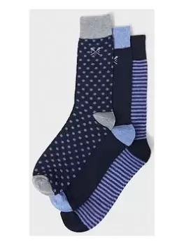 Crew Clothing Crew Clothing 3 Pack Bamboo Sock - Navy