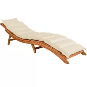 Sun Lounger Cushion Cream 183x56x7cm