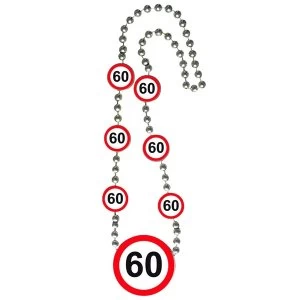 Traffic Sign 60th Necklace