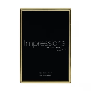 4" x 6" - Impressions Brass Plated Thin Photo Frame