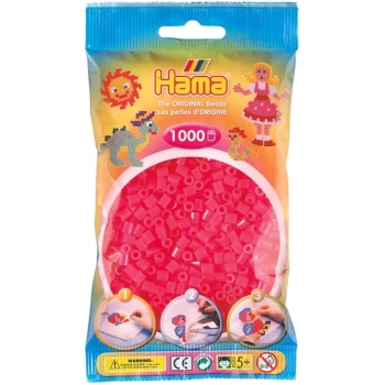 Hama - 1000 Beads in Bag (Neon Fuchsia)