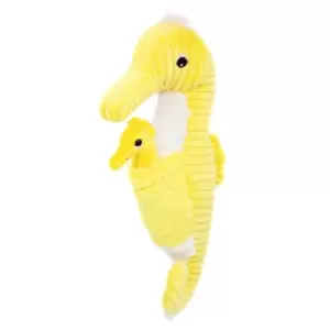 Les Deglingos Papadou The Seahorse Dad And Baby - Yellow