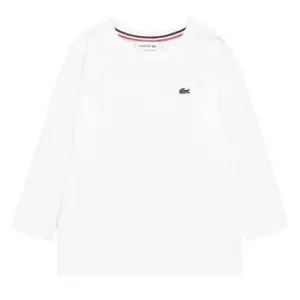 Lacoste Lacoste Essential Long Sleeve T-Shirt Infants - White