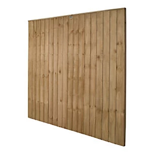 Forest Garden Pressure Treated Featheredge Fence Panel - 6 x 6ft Pack of 4