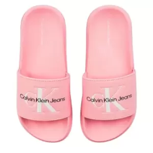 Calvin Klein Jeans Junior Monogram Slides - Pink