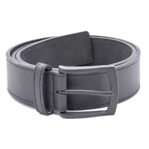 Duke Mens Ozzy Matte Leather Belt (72in) (Black)