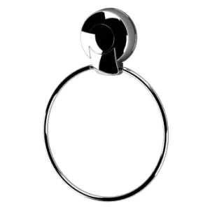 Showerdrape Suctionloc Chrome Towel Ring