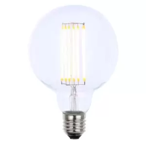 Casa 6W LED Globe Es Filament Light Bulb, Clear