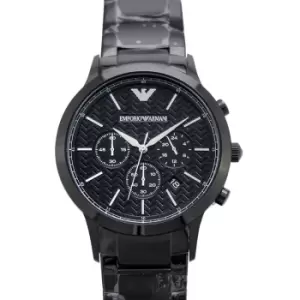 Dress Chronograph Quartz Black Dial Mens Watch