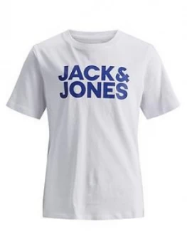 Jack & Jones Boys Short Sleeve Classic Logo T-Shirt - White