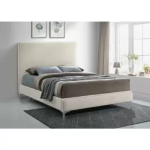 Envisage Trade - Glinis Upholstered Beds - Plush Velvet, King Size Frame, Cream - Cream