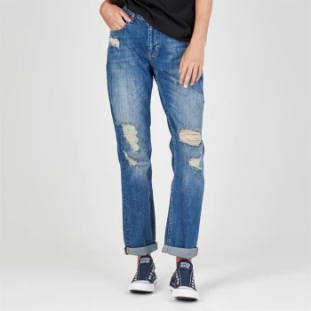 Firetrap Blackseal Boyfriend Jeans - Mid Wash