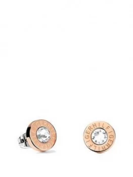 Tommy Hilfiger Ladies Rose Gold Ip Stainless Steel Earrings