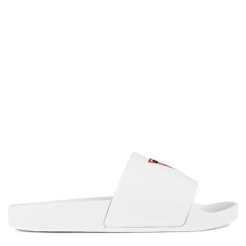 Guess Womens Triangle Logo Sliders - White