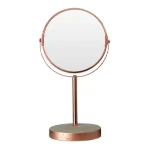 Table Mirror in Concrete & Copper