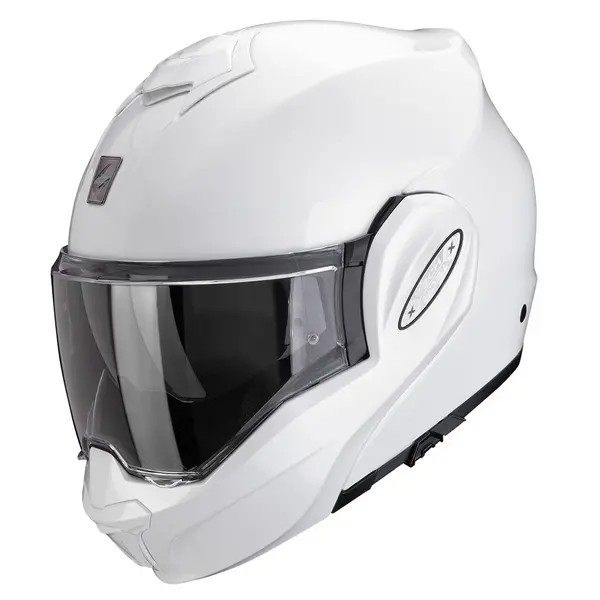 Scorpion Exo-Tech Evo Pro Solid Pearl White Modular Helmet 2XL