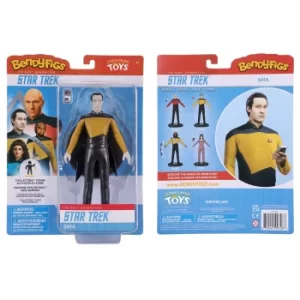 Noble Collection Star Trek Lieutenant Commander Data BendyFig 7.5" Action Figure