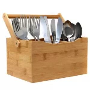 Bamboo Utensil Cutlery Holder M&amp;W