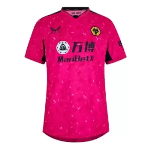 Castore Wolves Goalkeeper Away Shirt 2022/2023 Mens - Pink