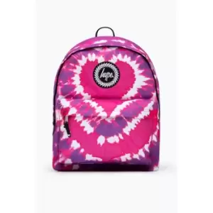 Hype Heart Hippy Tie Dye Backpack (One Size) (Pink/Purple/White)