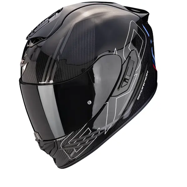 Scorpion EXO-1400 Evo 2 Carbon Air Reika Black-Silver-Blue Full Face Helmet M