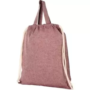 Bullet Adults Unisex Pheebs 150gm Drawstring Backpack (One Size) (Heather Maroon)