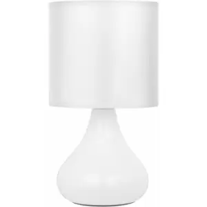 Premier Housewares Bulbus White Ceramic Large Table Lamp