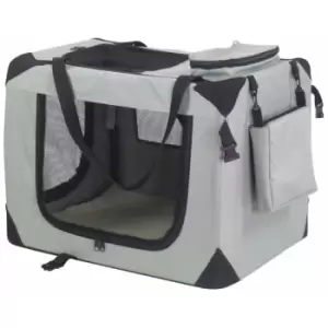 Dog Crate Nylon 70x52x50cm Grey 11072 Grey - @pet