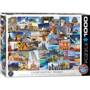 World Globetrotter Eurographics 1000 Piece Jigsaw Puzzle