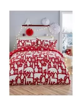 Fusion Arctic Animals Christmas Duvet Cover Set