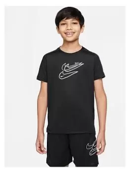 Nike Older Boys Dri-Fit Perf Hbr Collection Top - Black