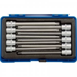 Draper 10 Piece 3/8" Drive Torx Socket Bit Set 3/8" 150mm