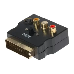 Maplin SCART to S-Video or Triple RCA Adapter